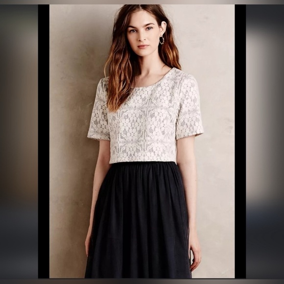 Anthropologie Weston Laced Tulle dress - M    J8. New without tag - Picture 2 of 2